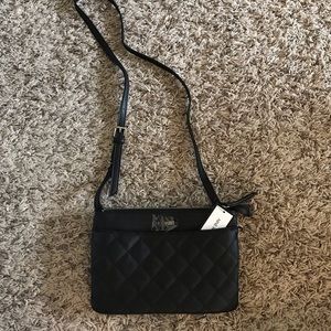 Black Emmeline Mini Nine West Crossbody NWT